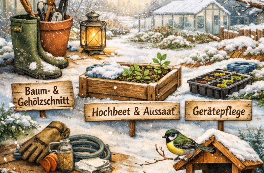 ❄️ Januar im Garten – Winterruhe, Pflege & gute Vorbereitung